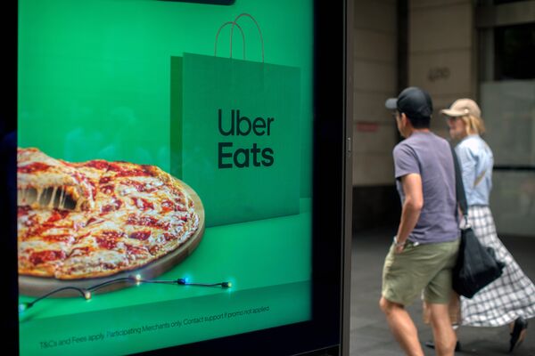 An Uber Eats advertisement in Sydney