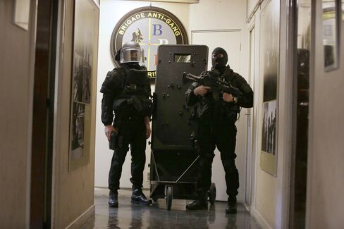 BRI shield used during the Bataclan attack