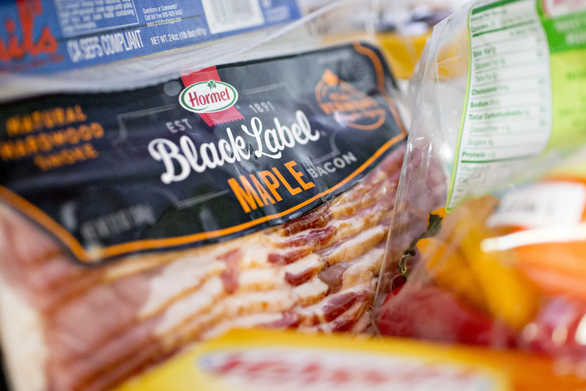Hormel Foods Corp. Black Label maple bacon.