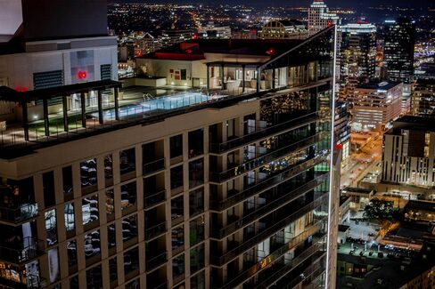 The Bowie’s 36th floor pool deck.