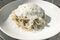 Cacio e pepe topped with a fried egg, not on the menu at Knead.