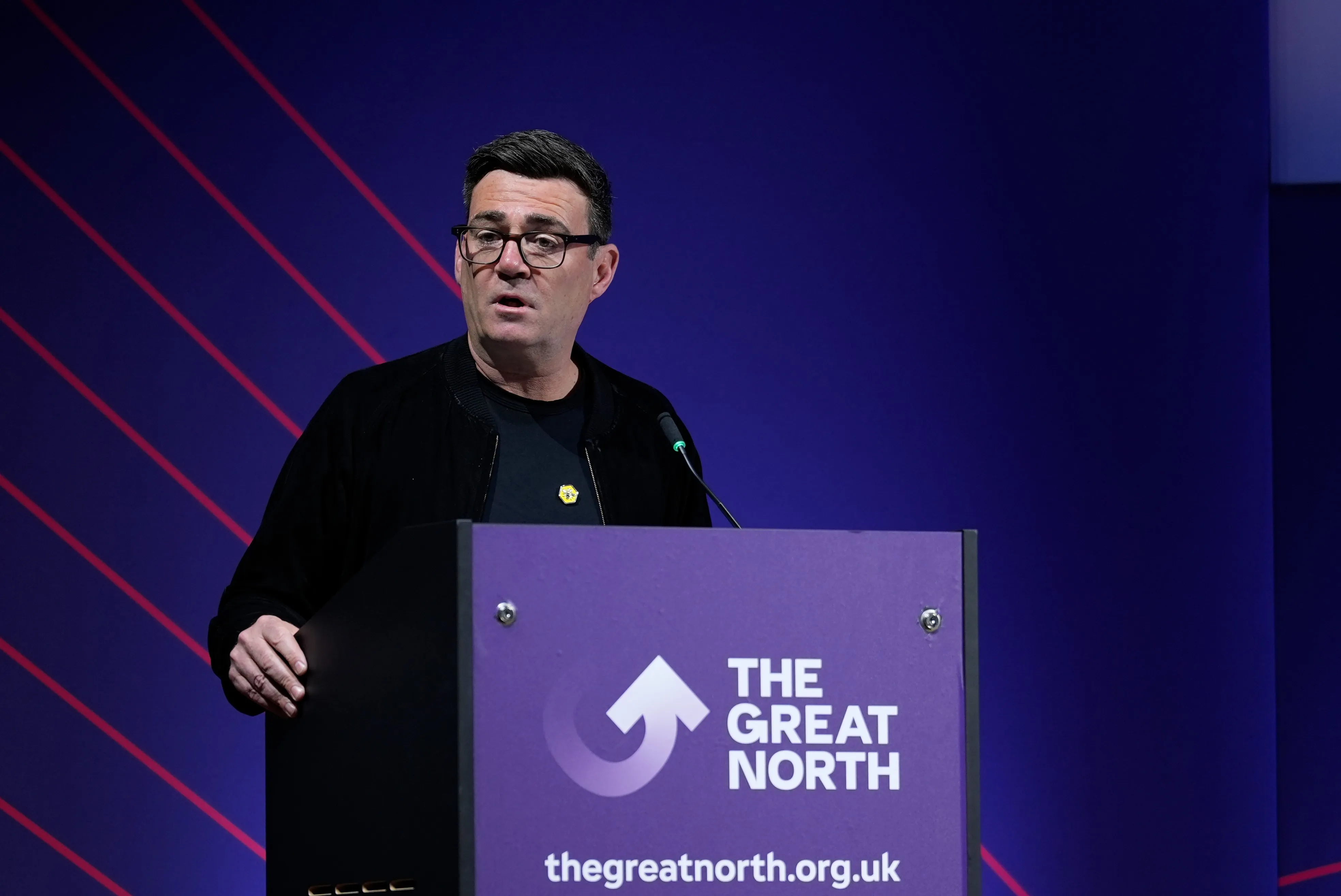 Andy Burnham in Leeds, on May 18.