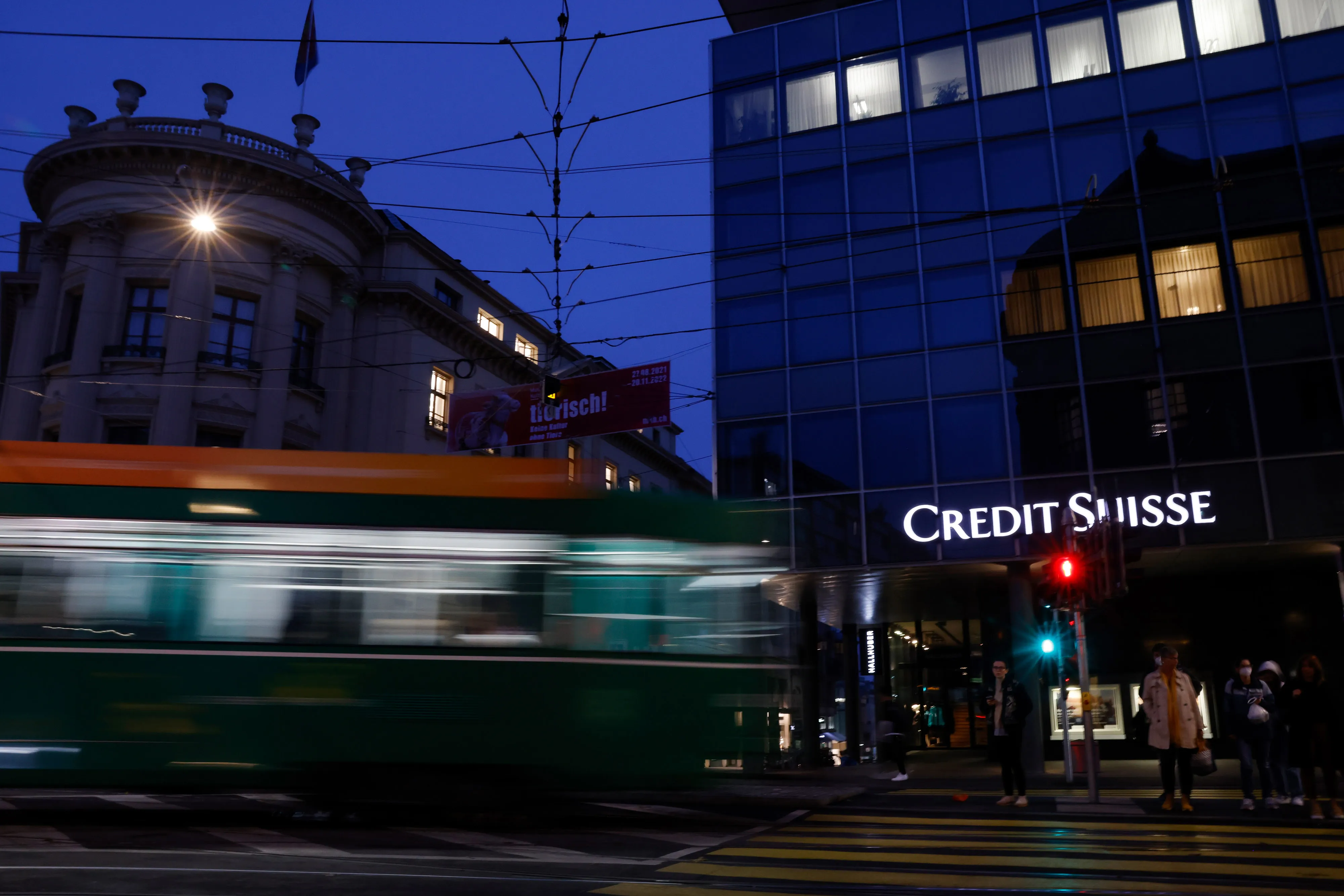 A Credit Suisse Group&nbsp;bank branch in Basel, Switzerland.