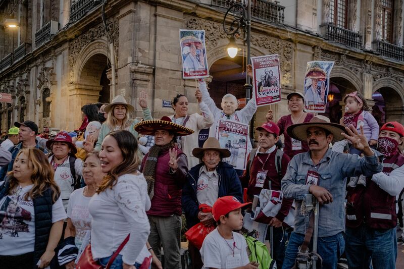 President Lopez Obrador Holds Rally On 85th Anniversary Of Oil Expropriation Day