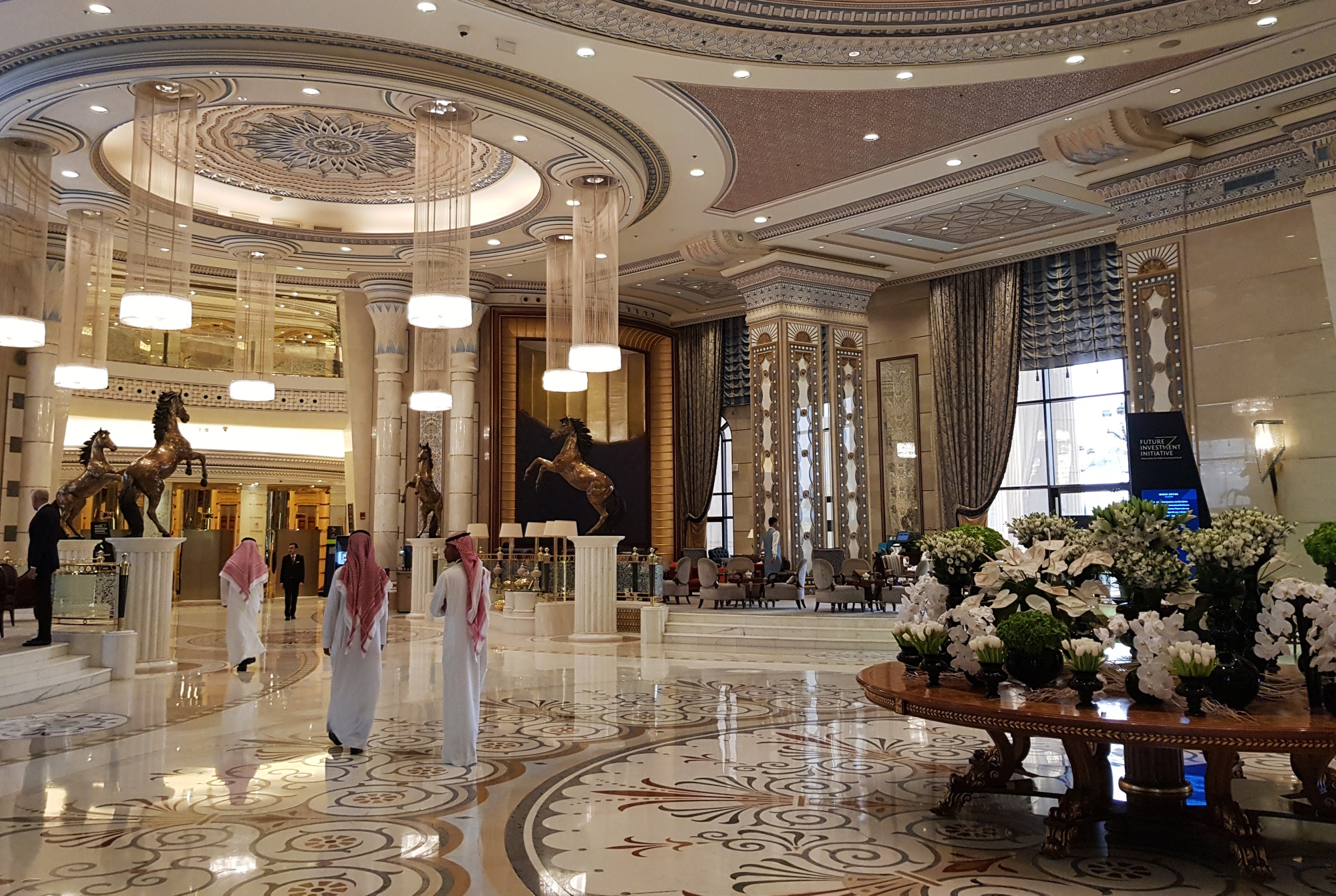 The Ritz Carlton Hotel in Riyadh, Saudi Arabia.