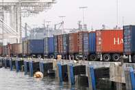 Operations At Port Of Oakland As U.S. Battles Import Deluge