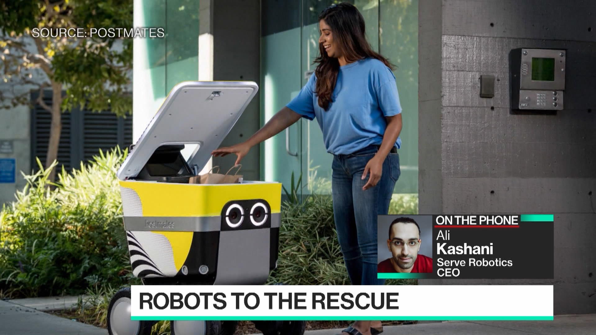 Watch Uber-Backed Serve Robotics Aims To Boost Food Delivery - Bloomberg