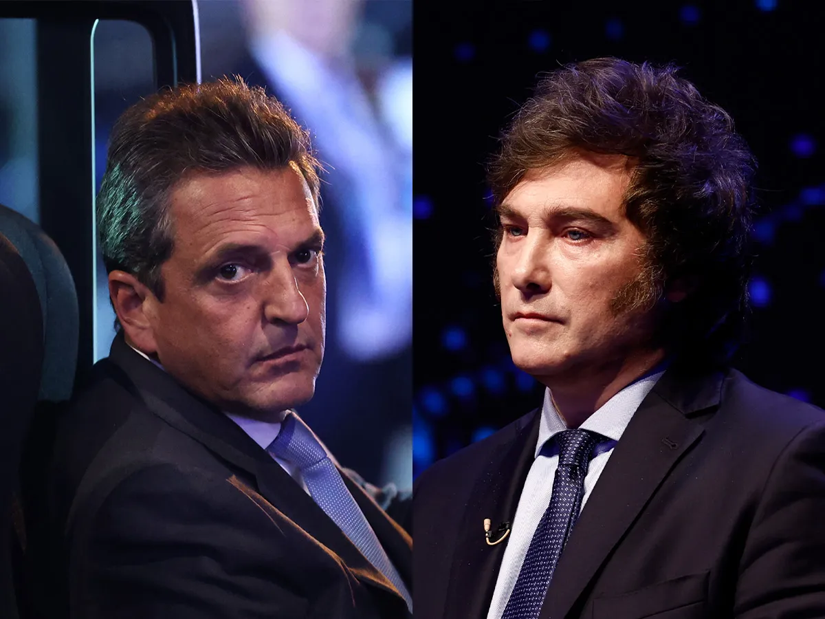 Sergio Massa and Javier Milei
