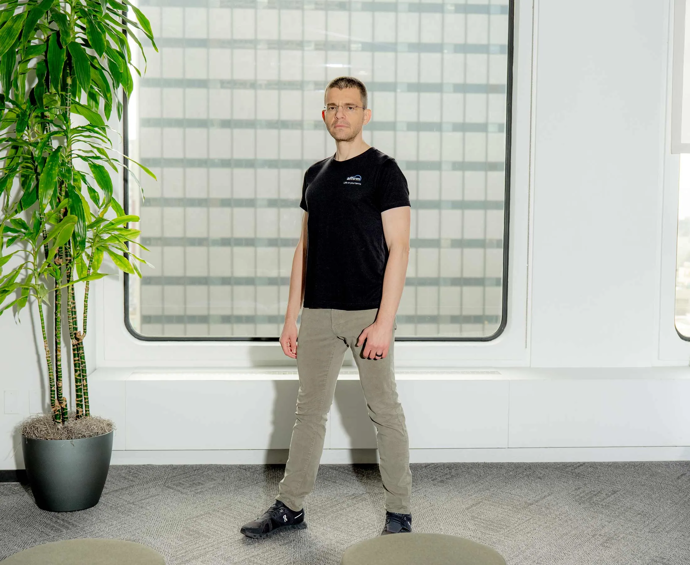 Levchin outside his San Francisco office.