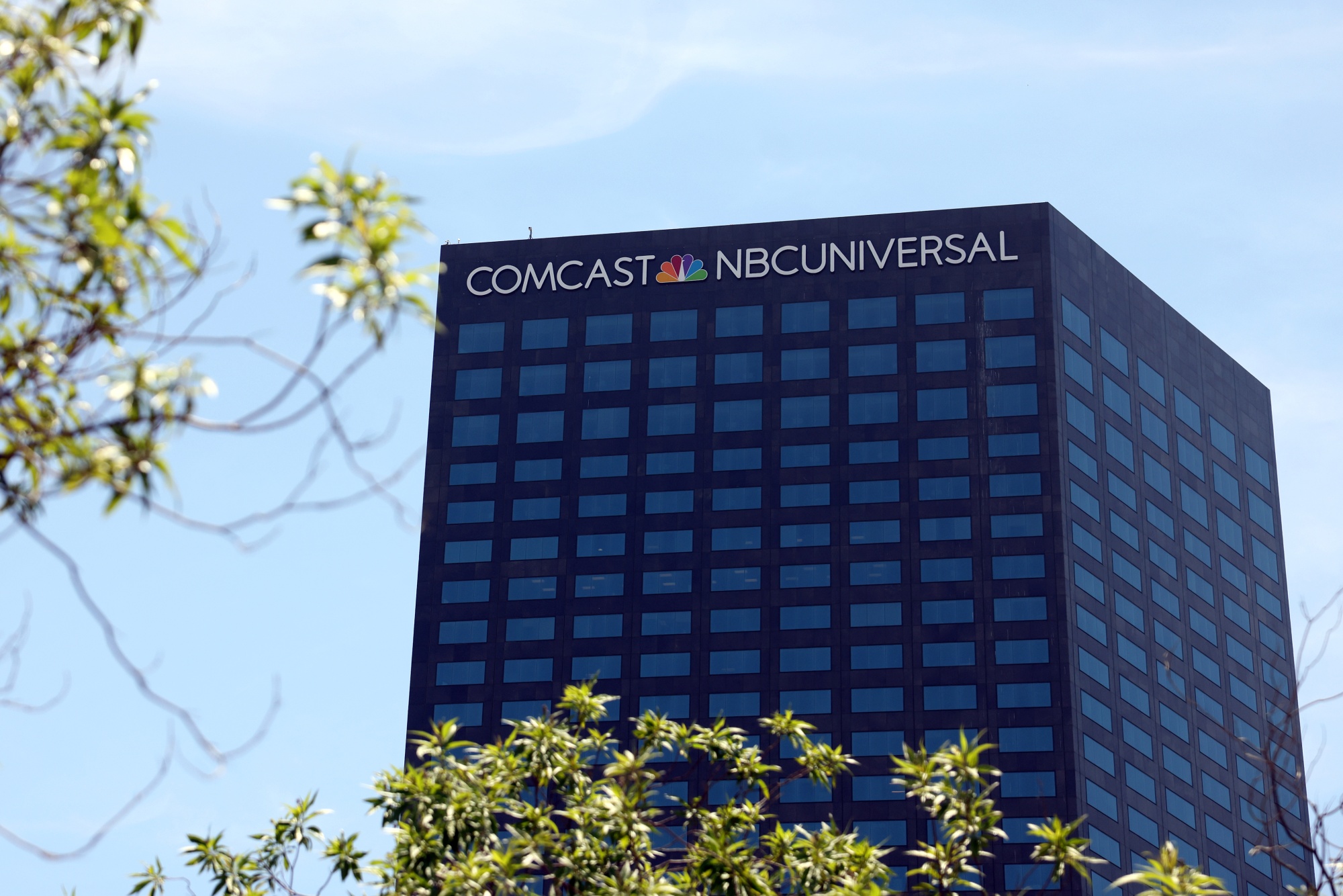 The Comcast and NBC Universal building in Universal City.