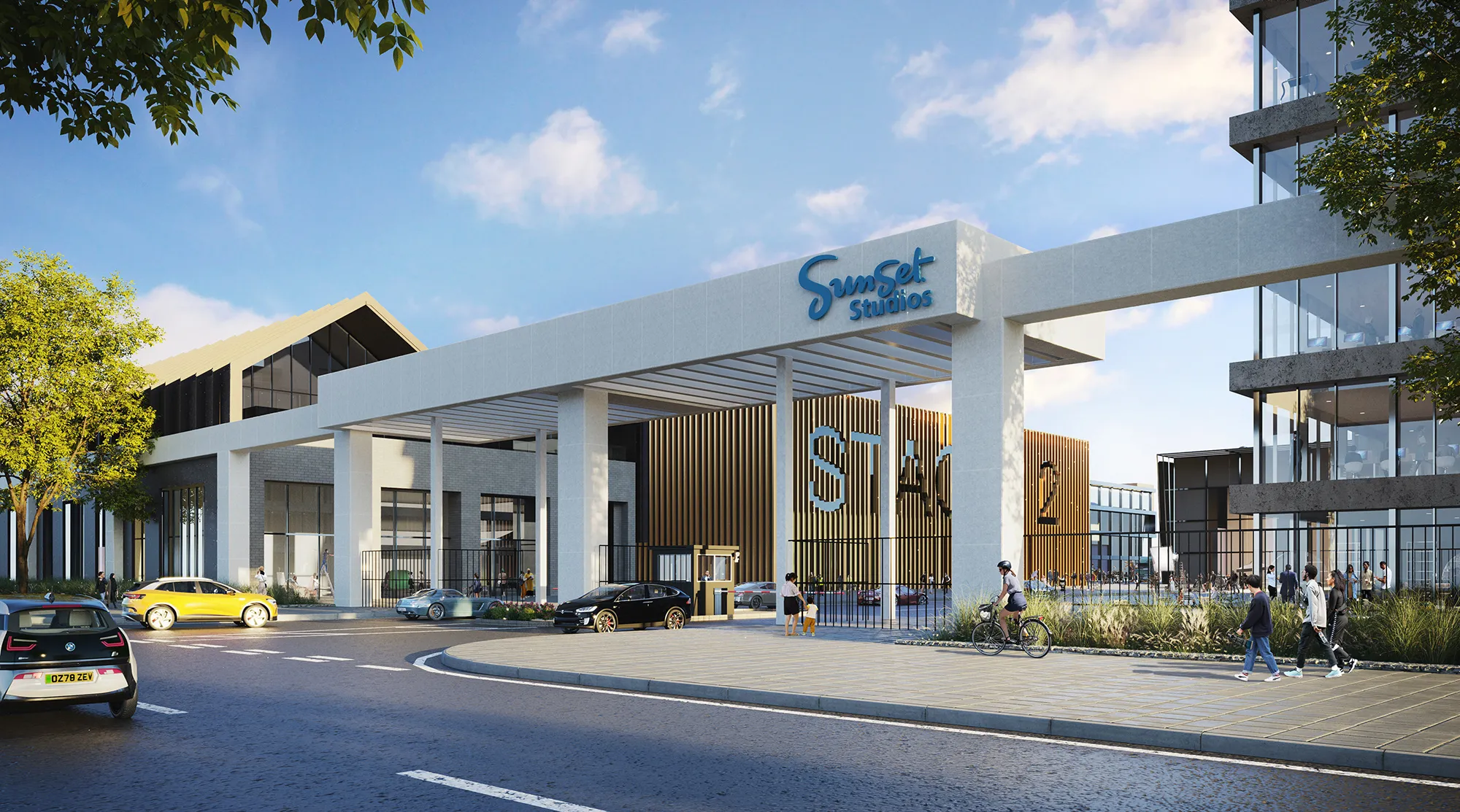 Illustration of the proposed Sunset Studios.
