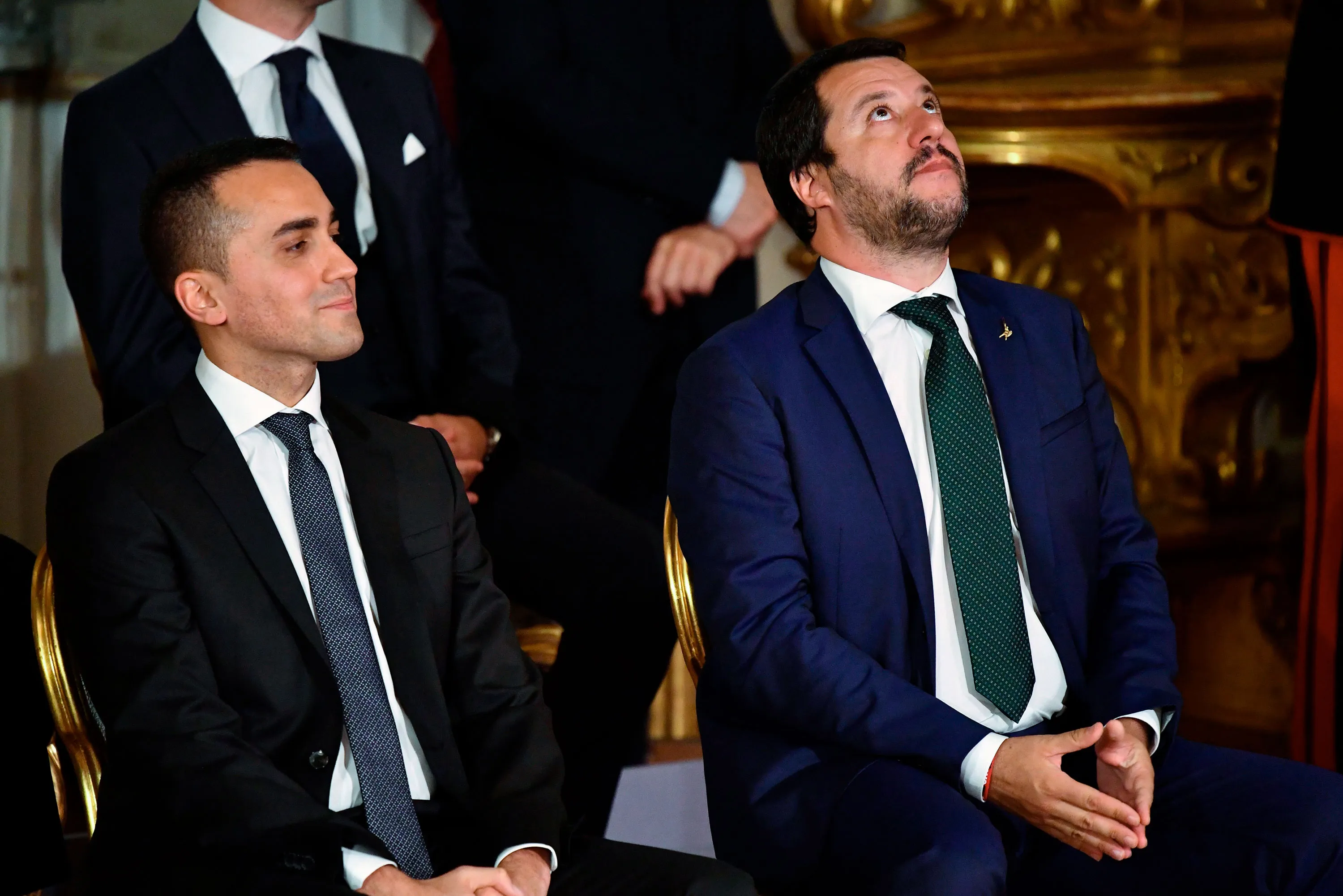 Luigi Di Maio, left, and Matteo Salvini.