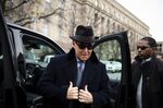 Roger Stone arrives at federal court in Washington, D.C. on Feb. 20.