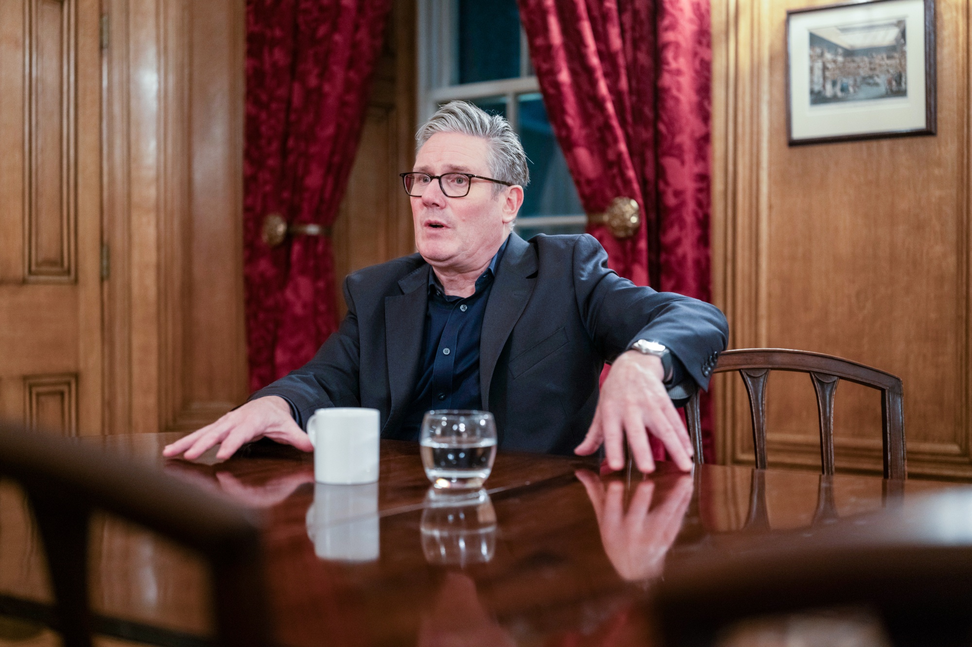 Keir Starmer, UK prime minister, during an interview at Downing Street in London, UK, on Monday, Jan. 26, 2026. Starmer said the UK wouldn't have to choose between the US and China, as he heralded