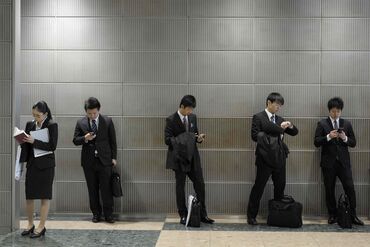 University Students Attend A Job Fair