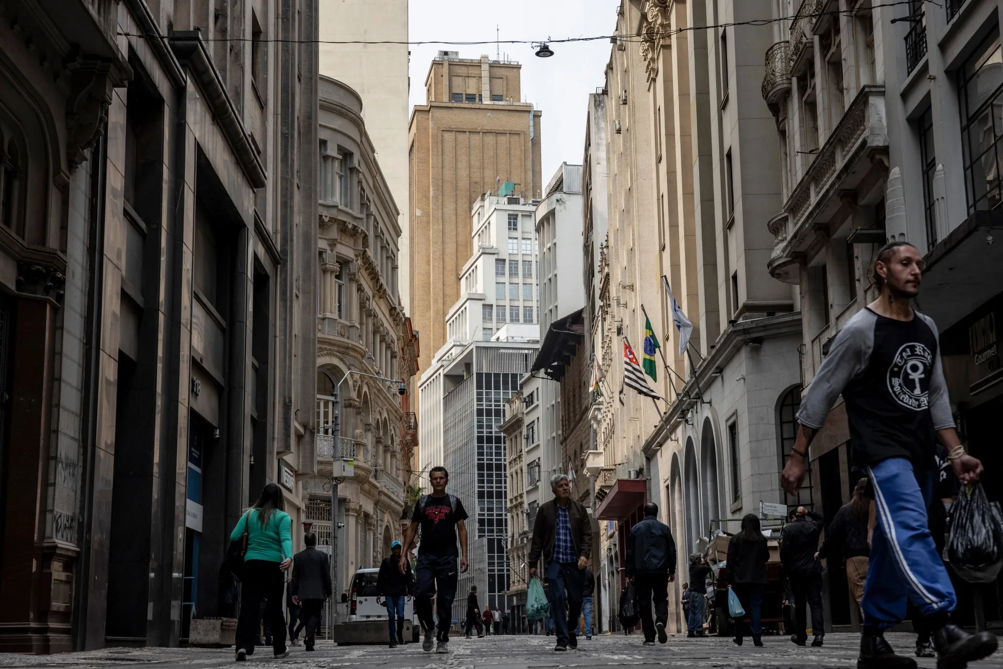 The financial district in downtown Sao Paulo, Brazil.