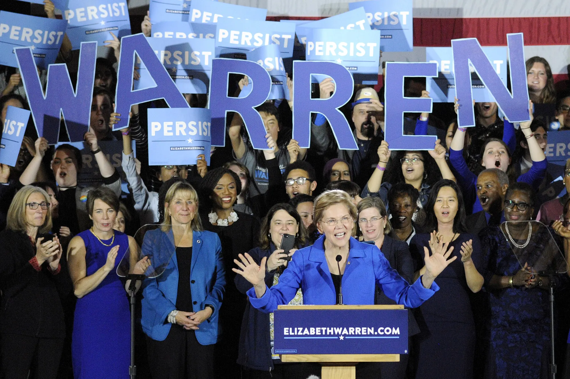 She’s running.