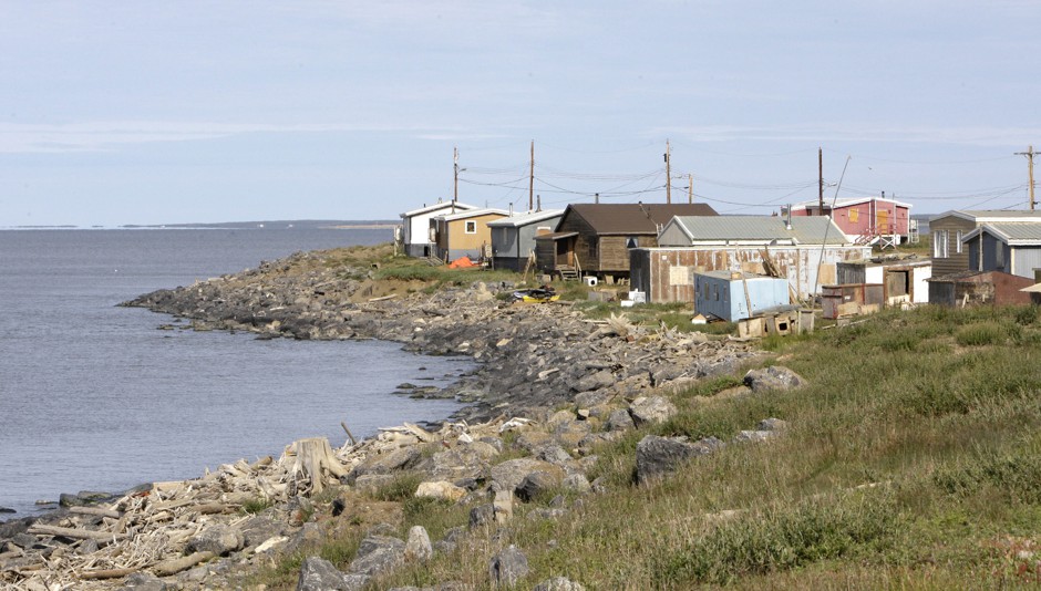 Houses in Tuktoyaktuk, a small, predominantly Inuit town on the Arctic Ocean in Northwest Territories, Canda. The housing needs of Canada's indigenous populations are &quot;much higher than the general population,&quot; one of the authors of Canada's National Housing Strategy said.