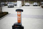 A ChargePoint EV charging station at the Mercedes-Benz of Louisville in Kentucky.