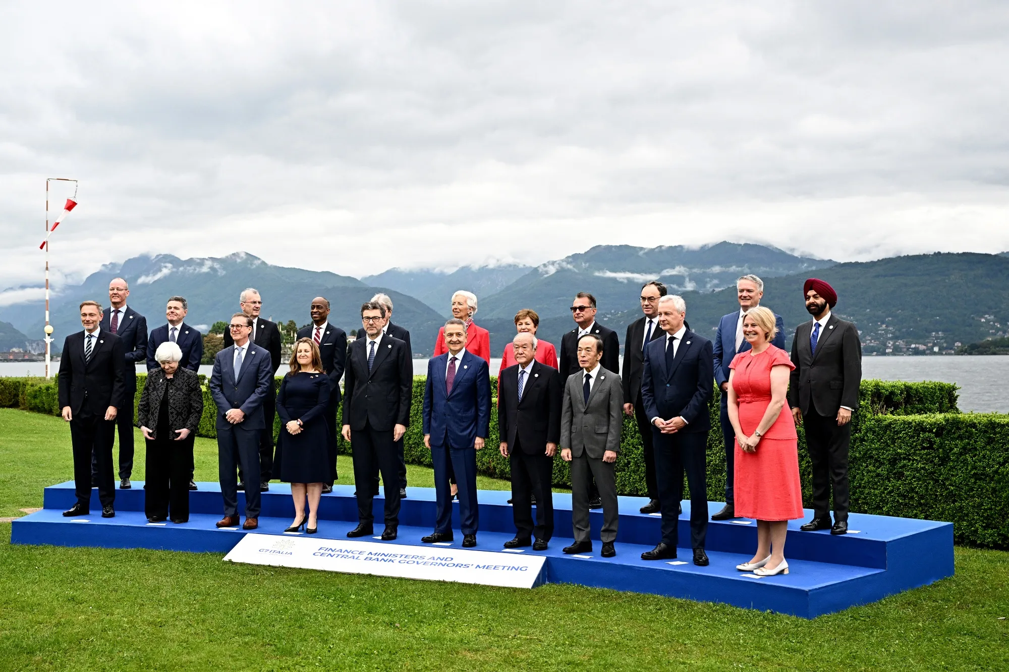 Finance Ministers and Central Bank Governors&nbsp;at the G7 Finance Ministers meeting in Stresa&nbsp;on May 24.