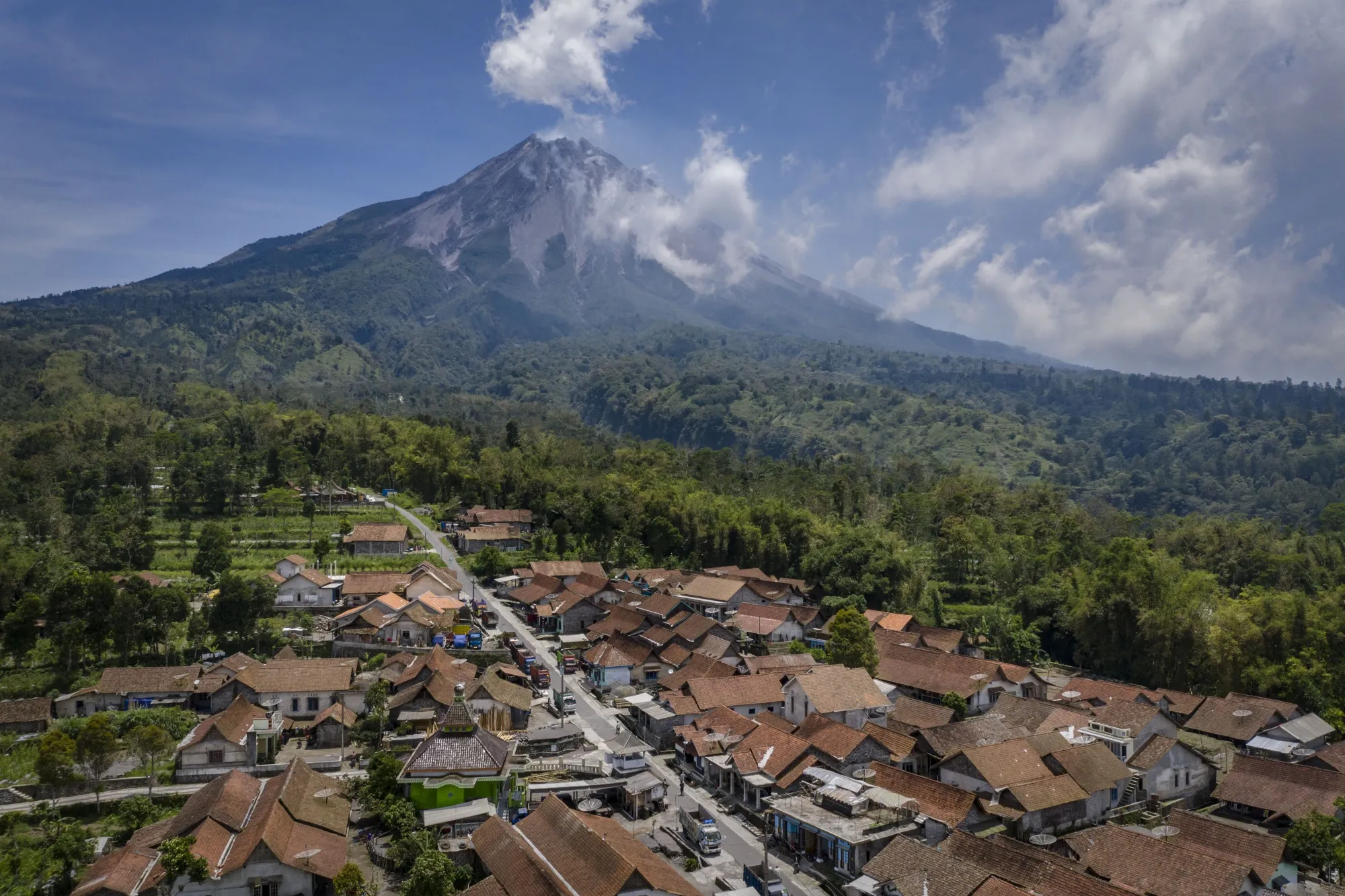 Mount Merapi has been active and erupted regularly since 1548.