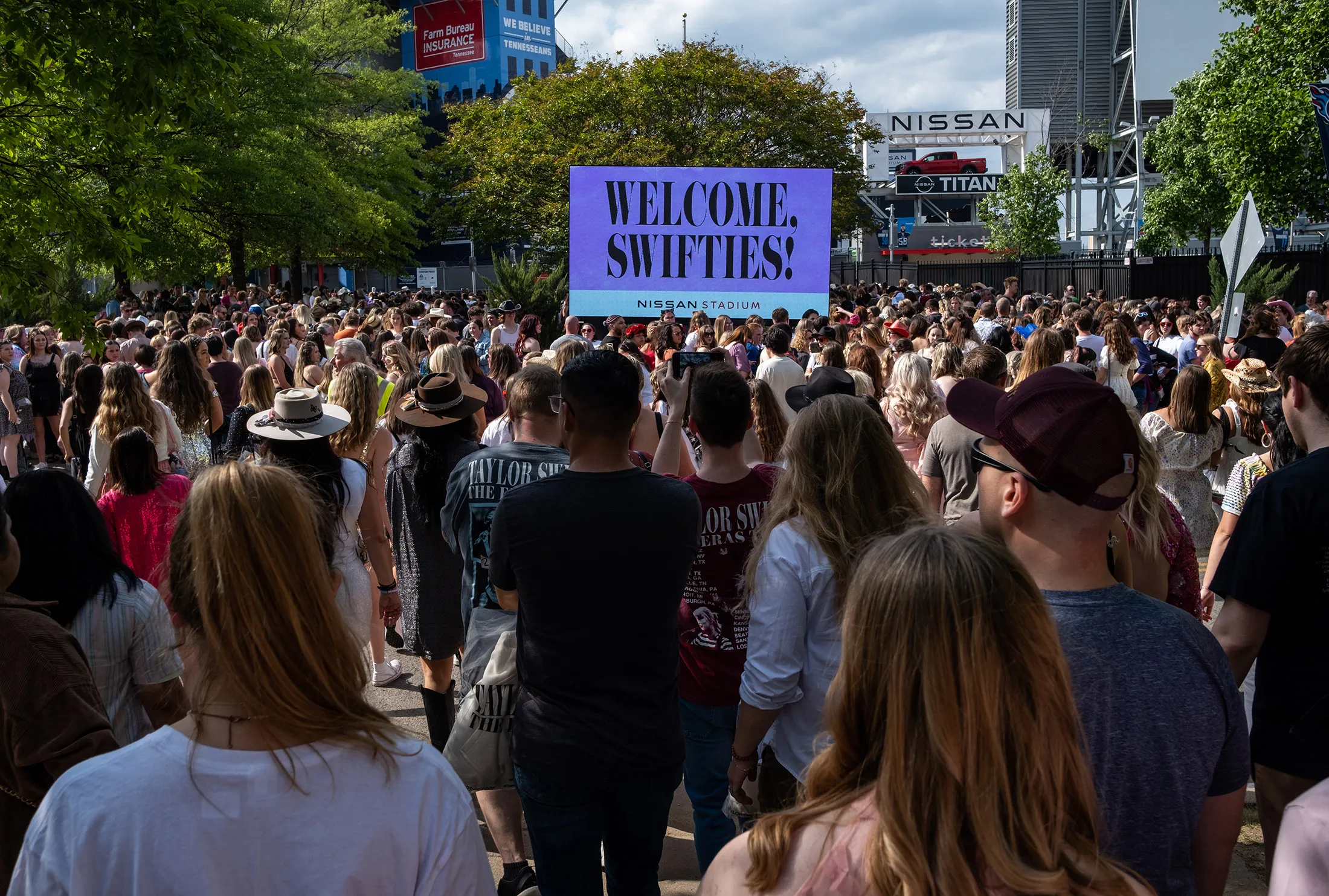 Fans&nbsp;ahead of a Taylor Swift concert&nbsp;in Nashville, Tennessee, on May 6, 2023.