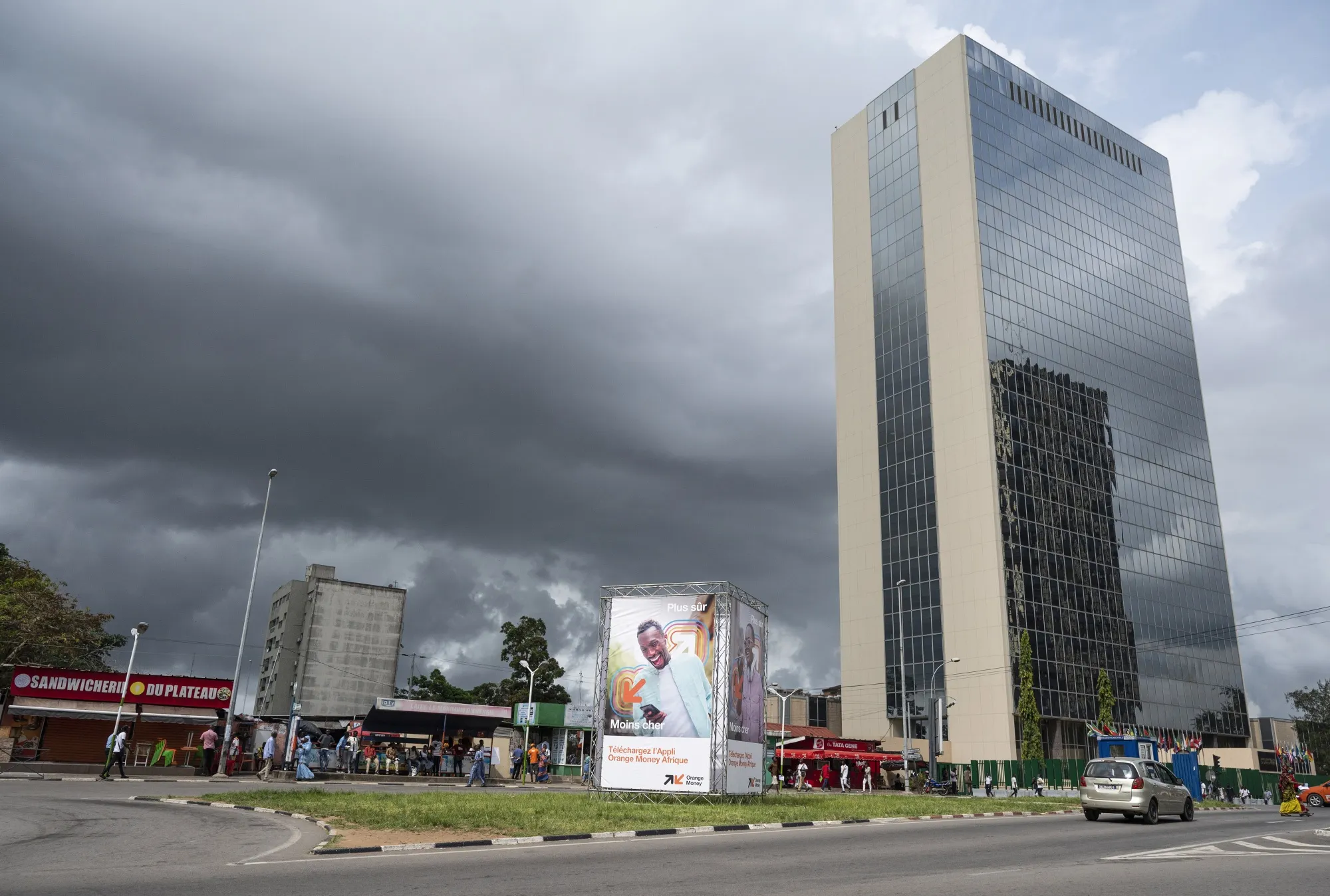The headquarters of the African Development Bank in Abidjan, Ivory Coast.