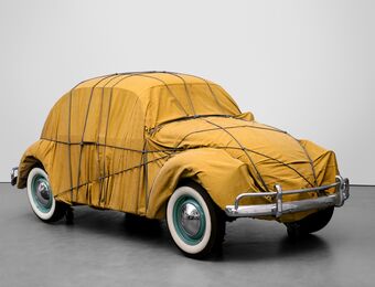 relates to Christo's $4 Million Wrapped VW Beetle. How Did It Get to Art Basel?