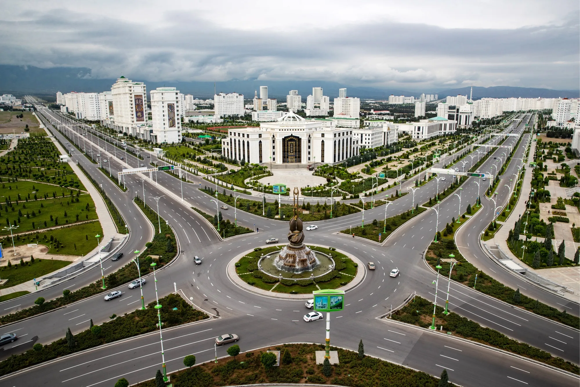 Ashgabat, the capital of Turkmenistan