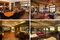 The buildings' interiors.