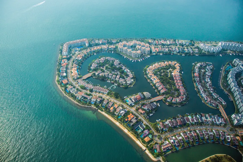 Aerials Of The Lion City As Gross Domestic Product Contracts Most Since 2012