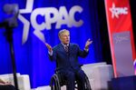 Greg Abbott, governor of Texas, speaks during the Conservative Political Action Conference (CPAC) in Dallas, Texas.