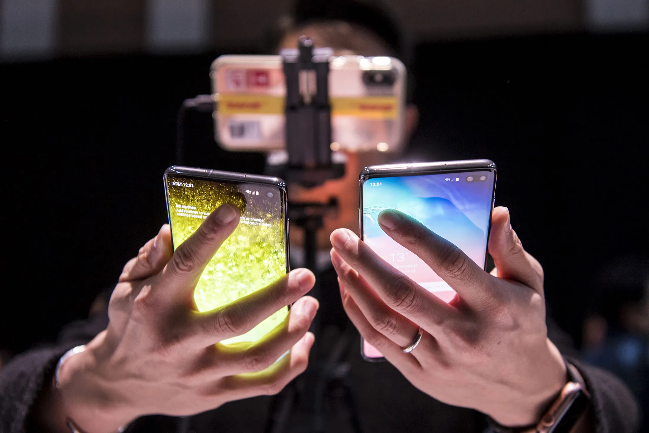 Samsung imports fluorinated polyimide from Japan for use at its display factories.