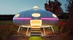A UFO-shaped Airbnb rental.