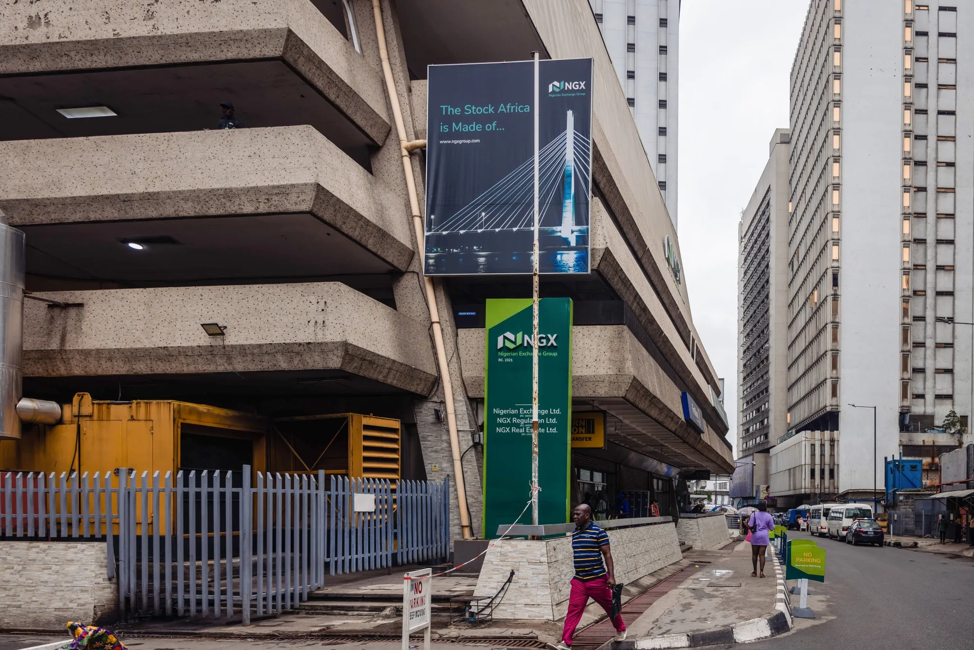 The Nigerian Exchange Group Plc building in the Central Business District&nbsp;of Lagos.