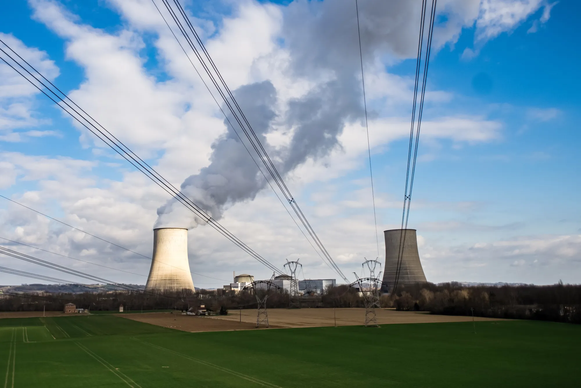 Vapor rises from a cooling tower at a&nbsp;nuclear power plant in Golfech, France.