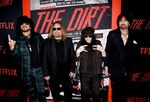 Nikki Sixx, from left, Vince Neil, Mick Mars and Tommy Lee of Motley Crue at the premiere of Netflix's &quot;The Dirt&quot; in Hollywood&nbsp;in 2019.