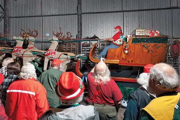 Santas get a turn at the reins