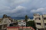 Dark storm clouds as seen in Kolkata ahead of Cyclone Gulab, on Sept. 26.