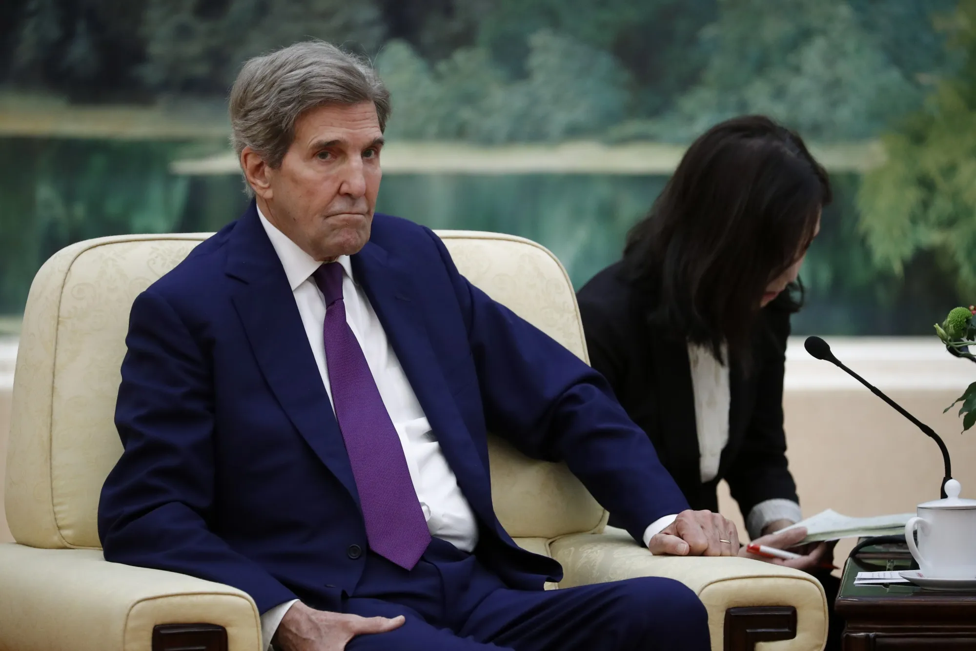 John Kerryin Beijing on July 18.