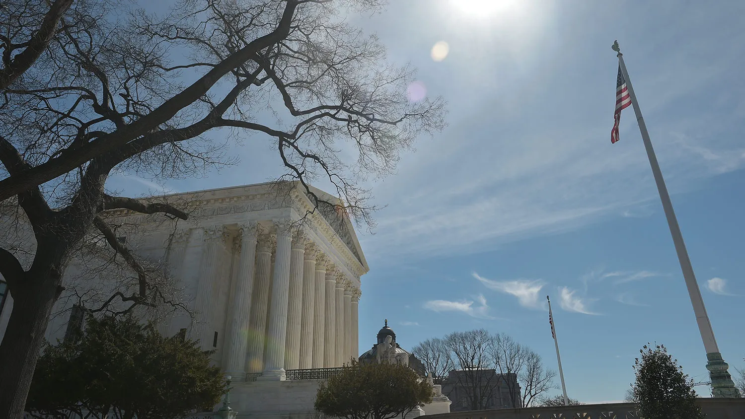 A March 12, 2015, photo shows the U.S. Supreme Court in Washington.
