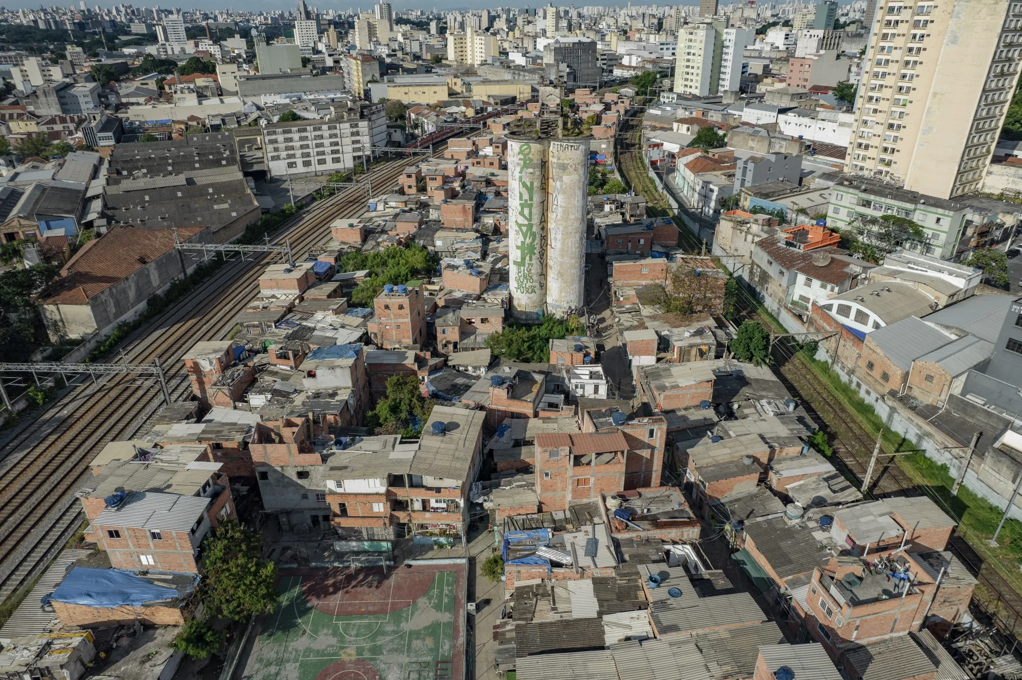 &nbsp;The&nbsp;Favela do Moinho, in&nbsp;Sao Paulo’s Campos Eliseos neighborhood.