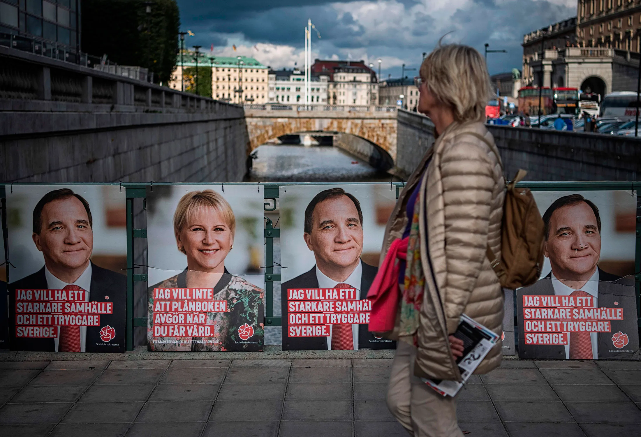 Election posters in Stockholm.