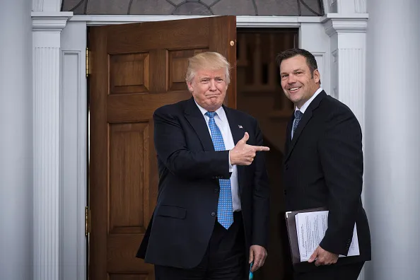 Pointing to Kris Kobach of Kansas.
