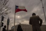 A Chilean flag flies outside La Moneda Palace in Santiago, Chile, on&nbsp;July 13.