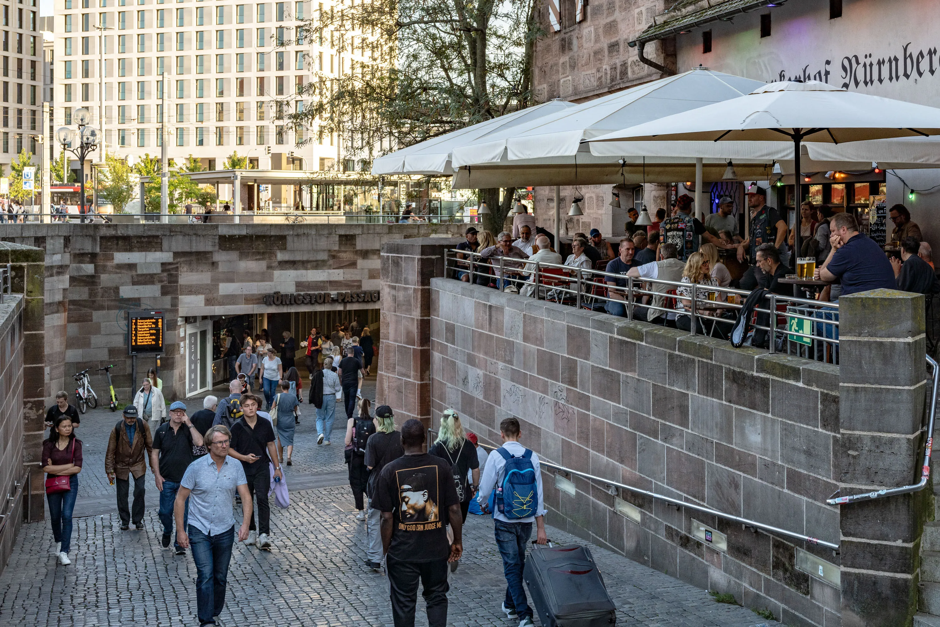 Shoppers in Nuremberg, Germany on October&nbsp;2.