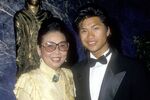 Restaurateur Madame Sylvia Wu with actor Dustin Nguyen in 1988.