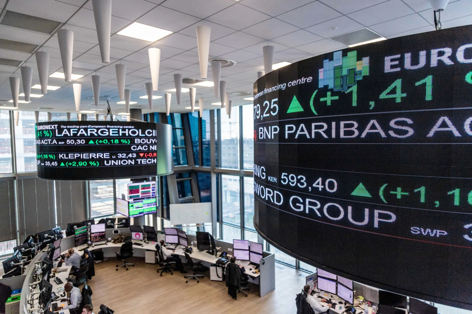 Market Reaction In The Euronext NV Paris Stock Exchange