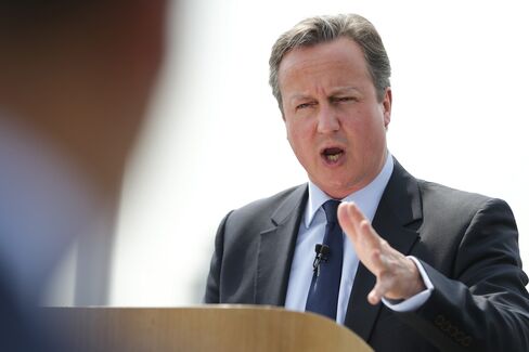 Cameron speaks on June 7.