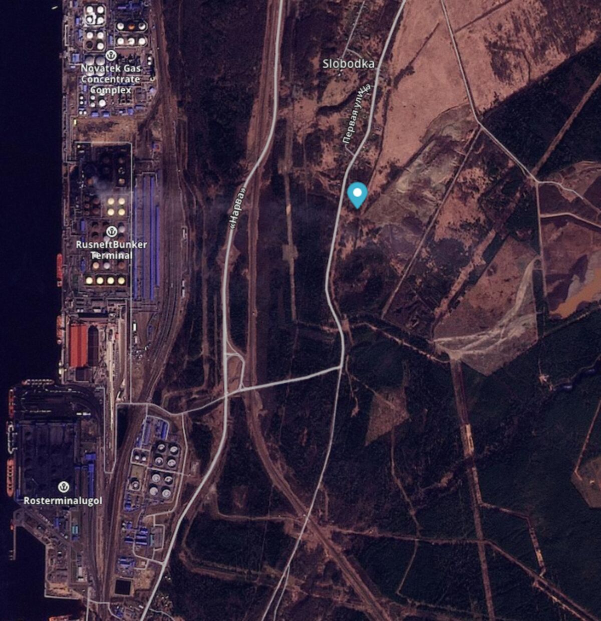 Russia Baltic Crude Terminal Looks Undamaged in Satellite Images